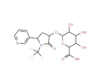 rac-trans-3&prime;-(Hydroxycotinine-d3)-O-glucuronide - chemical structure image