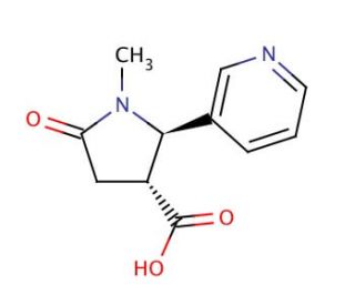 rac trans-4-Cotinine Carboxylic Acid (CAS 161171-06-8) - chemical structure image