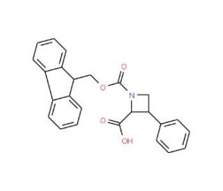 Racemic Fmoc-trans-3-phenylazetidine-2-carboxylic acid (CAS 204320-45-6) - chemical structure image