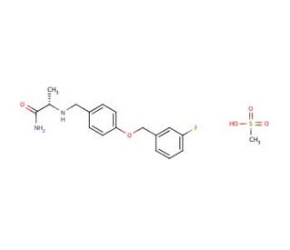 Ralfinamide mesylate (CAS 202825-45-4) - chemical structure image