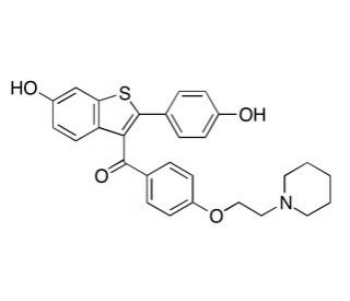 Raloxifene (CAS 84449-90-1) - chemical structure image