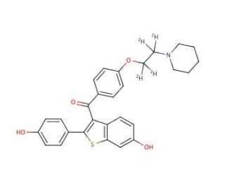 Raloxifene-d4 (CAS 1185076-44-1) - chemical structure image