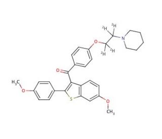 Raloxifene-d4 Bismethyl Ether (CAS 1185006-58-9) - chemical structure image