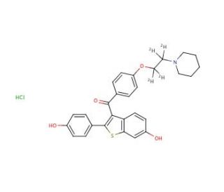 Raloxifene-d4 Hydrochloride - chemical structure image