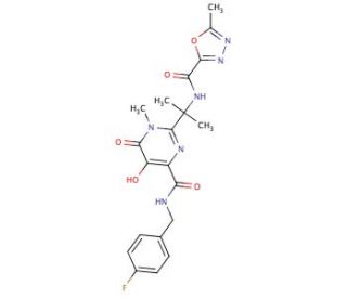 Raltegravir (CAS 518048-05-0) - chemical structure image