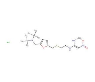 Ranitidine-d6, Hydrochloride (CAS 1185238-09-8) - chemical structure image