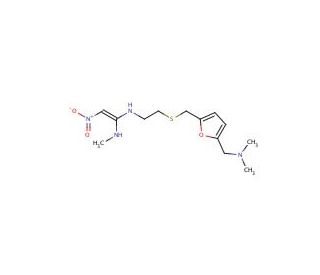 Ranitidine hydrochloride (CAS 66357-59-3) - chemical structure image
