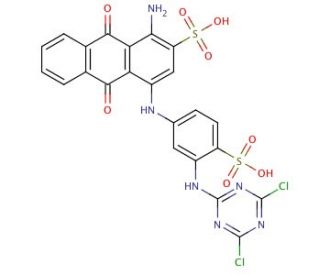 Reactive blue 4 (CAS 13324-20-4) - chemical structure image
