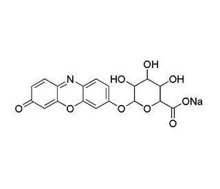 Resorufin &beta;-D-glucuronide sodium salt (CAS 125440-91-7) - chemical structure image