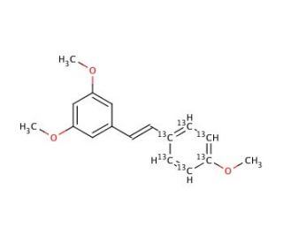 Resveratrol-13C6 Trimethyl Ether - chemical structure image