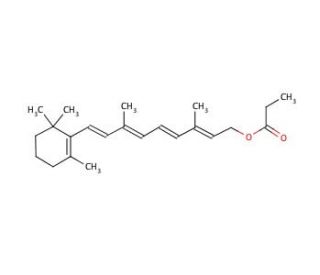 Retinyl propionate (CAS 7069-42-3) - chemical structure image