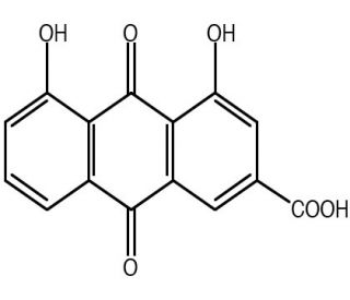 Rhein (CAS 478-43-3) - chemical structure image