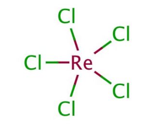 Rhenium(V) chloride (CAS 13596-35-5) - chemical structure image