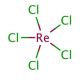 Rhenium(V) chloride (CAS 13596-35-5) - chemical structure image