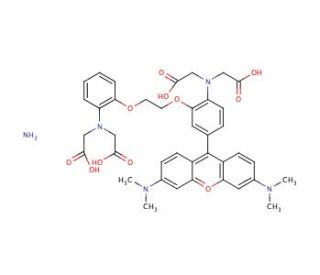 RHOD 2 triammonium salt (CAS 129787-65-1) - chemical structure image