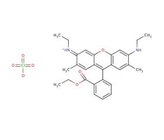 Rhodamine 6G perchlorate (CAS 13161-28-9) - chemical structure image