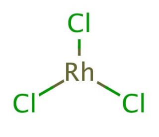 Rhodium(III) chloride (CAS 10049-07-7) - chemical structure image