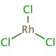 Rhodium(III) chloride (CAS 10049-07-7) - chemical structure image