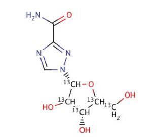 Ribavirin-13C5 (CAS 1646818-35-0) - chemical structure image