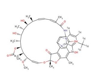 Rifaximin-d6 (CAS 1262992-43-7) - chemical structure image