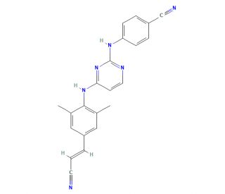 Rilpivirine (CAS 500287-72-9) - chemical structure image