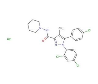 Rimonabant Hydrochloride (CAS 158681-13-1) - chemical structure image