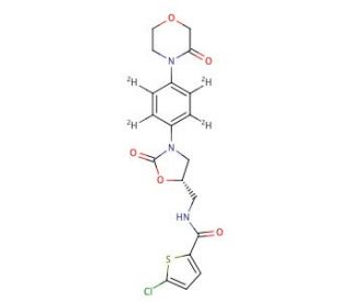 Rivaroxaban-d4 (CAS 1132681-38-9) - chemical structure image