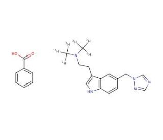 Rizatriptan-d6 Benzoate (CAS 1216984-85-8) - chemical structure image