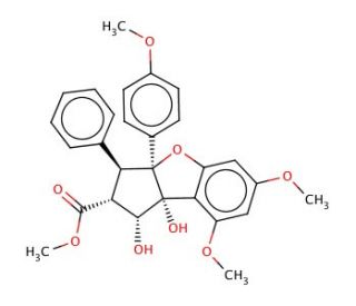 Rocaglamide J (CAS 147059-47-0) - chemical structure image