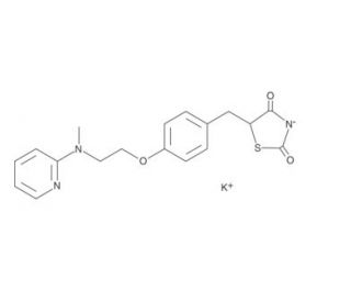 Rosiglitazone (potassium salt) (CAS 316371-84-3) - chemical structure image