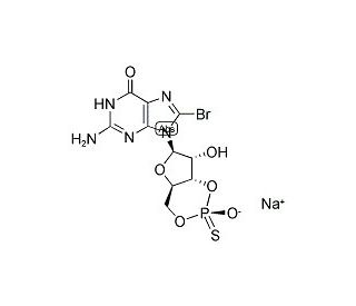 Rp-8-Br-cGMPS (CAS 208445-06-1) - chemical structure image
