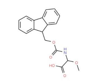 (RS)-Fmoc-alpha-methoxyglycine (CAS 156059-09-5) - chemical structure image
