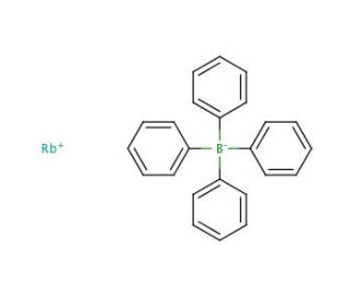 Rubidium tetraphenylborate (CAS 5971-93-7) - chemical structure image