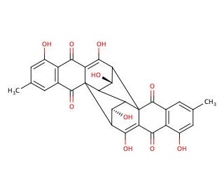 (&minus;)-Rugulosin - chemical structure image