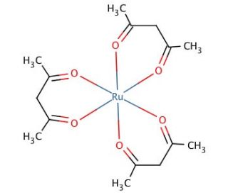 Ruthenium(III) acetylacetonate (CAS 14284-93-6) - chemical structure image