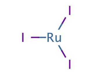 Ruthenium(III) iodide hydrate (CAS 208346-20-7) - chemical structure image