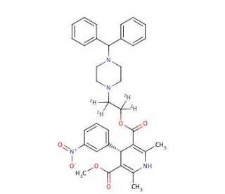 S-(&plus;)-Manidipine-d4 - chemical structure image