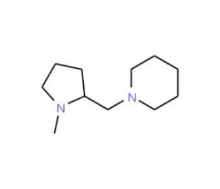 (S)-1-[(1-Methyl-2-pyrrolidinyl)methyl]piperidine (CAS 84466-85-3) - chemical structure image