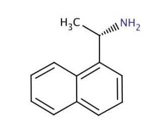 (S)-(&minus;)-1-(1-Naphthyl)ethylamine (CAS 10420-89-0) - chemical structure image