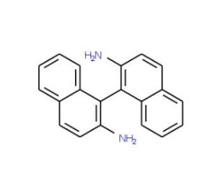(S)-(&minus;)-1,1&prime;-Bi(2-naphthylamine) (CAS 18531-95-8) - chemical structure image