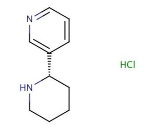 (S)-1,2,3,4,5,6-Hexahydro-[2,3&prime;]bipyridinyl hydrochloride (CAS 53912-89-3) - chemical structure image