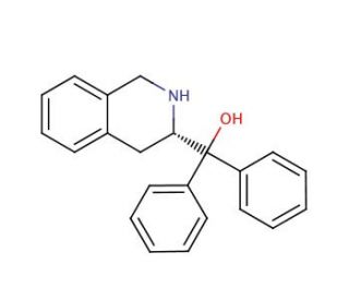 (S)-(&minus;)-1,2,3,4-Tetrahydro-&alpha;,&alpha;-diphenyl-3-isoquinolinemethanol (CAS 140408-82-8) - chemical structure image