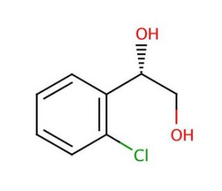(S)-(&plus;)-1-(2-Chlorophenyl)-1,2-ethanediol (CAS 133082-13-0) - chemical structure image
