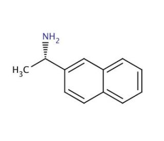 (S)-(&minus;)-1-(2-Naphthyl)ethylamine (CAS 3082-62-0) - chemical structure image