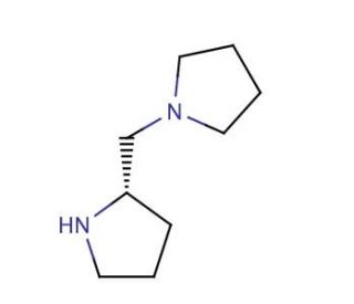 (S)-(&plus;)-1-(2-Pyrrolidinylmethyl)pyrrolidine (CAS 51207-66-0) - chemical structure image