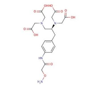 (S)-1-(4-Aminoxyacetamidobenzyl)ethylenediaminetetraacetic Acid (CAS 1217704-71-6) - chemical structure image