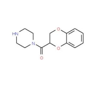 (S)-1,4-Benzodioxan-2-carboxypiperazine (CAS 401941-54-6) - chemical structure image