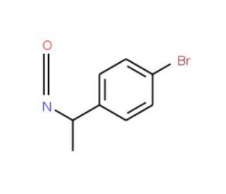 (S)-(&minus;)-1-(4-Bromophenyl)ethyl isocyanate (CAS 149552-52-3) - chemical structure image