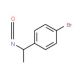 (S)-(−)-1-(4-Bromophenyl)ethyl isocyanate (CAS 149552-52-3) - chemical structure image