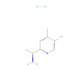 (S)-1-(5-Bromo-4-methylpyridin-2-yl)ethanamine hydrochloride (CAS 1628810-35-4) - chemical structure image